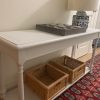 Solid Oak Farmhouse Console / TV Stand