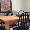 Solid Oak Harvest Table and Chairs